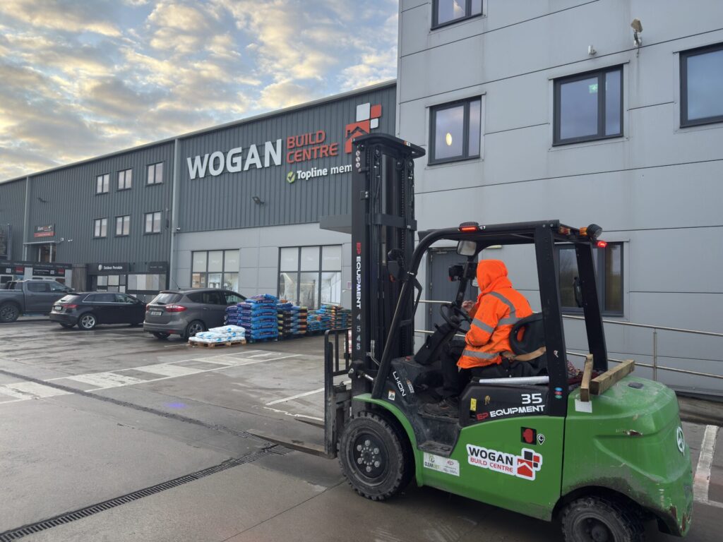 EP forklift at Wogan Build Centre EP forklift at Wogan Build Centre
